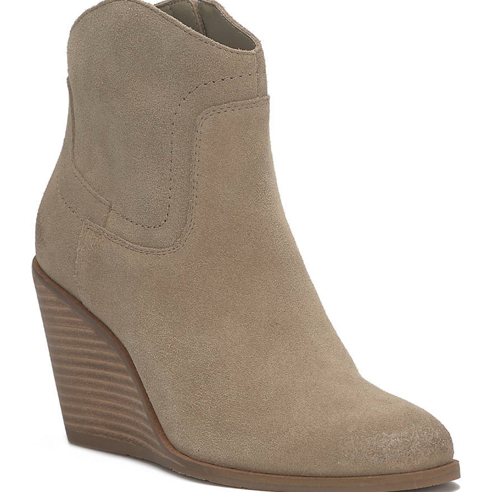Women's Lucky Brand Suede Wedge Ankle Boots